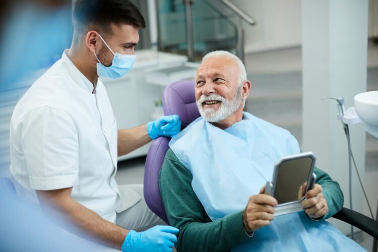 teeth change in old age
