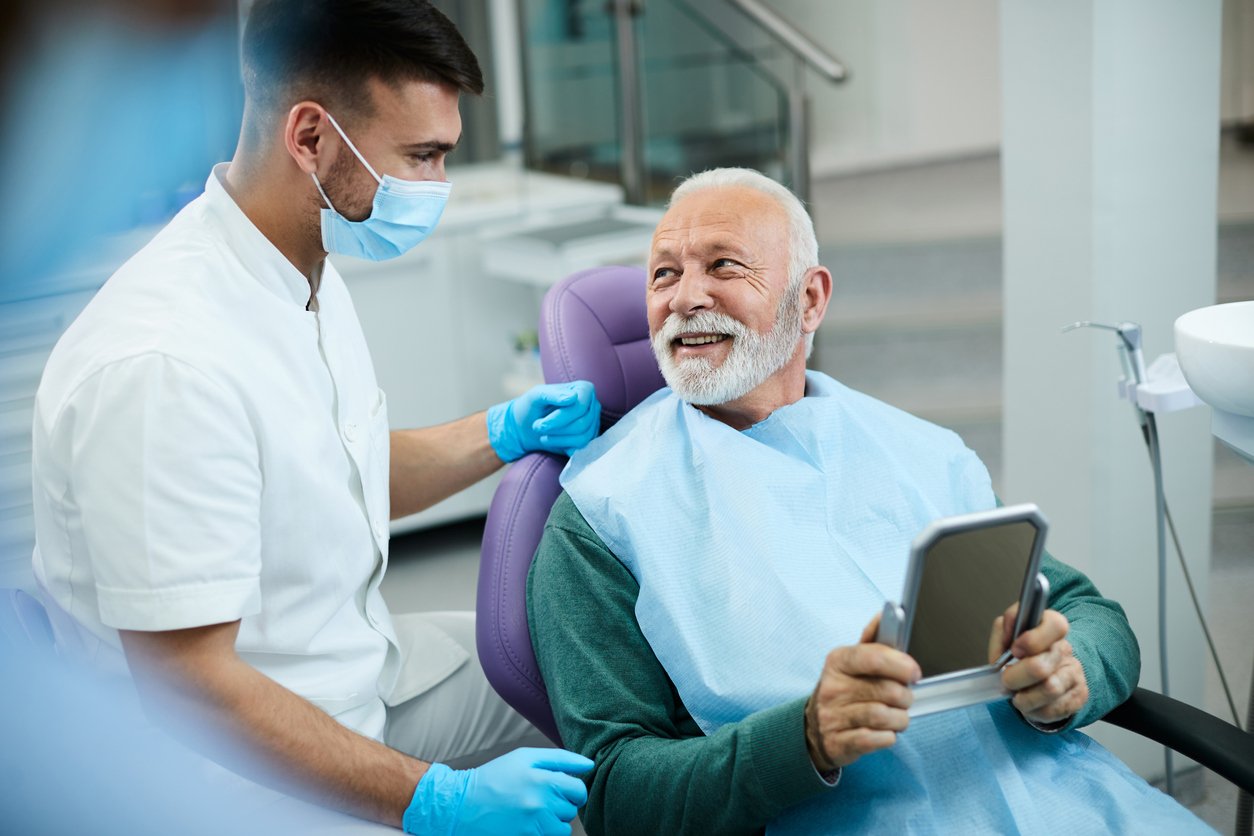 teeth change in old age